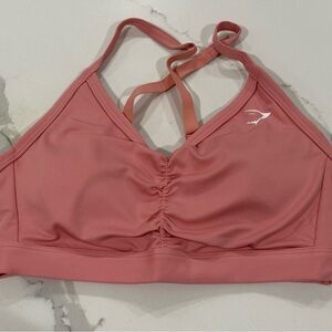 Gymshark Pink Ruched Sports Bra XS - NWT
